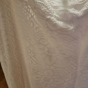 Cato Ivory Lace Wide Leg Palazzo Pants